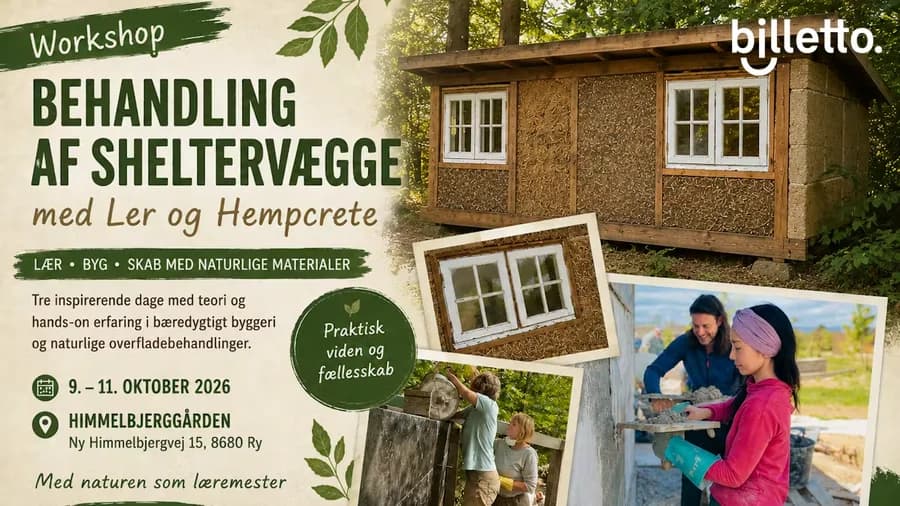 Behandling af sheltervægge med Ler og Hempcrete