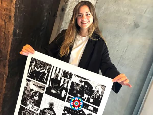 Kulturhuset 1B - Linoleumstryk med Stine Guld